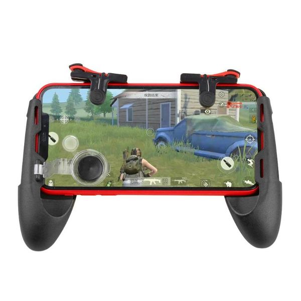 

game controllers & joysticks 3 in 1 mobile gamepad controller for pubg joystick trigger fire button key with phone holder bracket