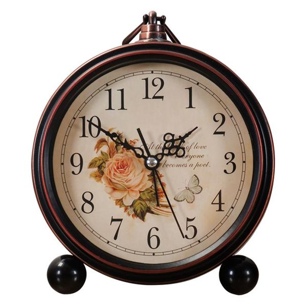 

desk & table clocks silent clock metal creative bedroom classic nordic deskclock kitchen living room office horloge relojes home decor ed50z