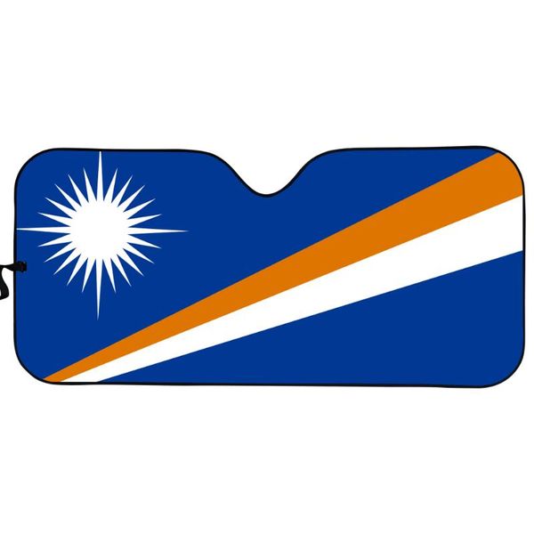 

shade 2021 island kwajalein flag pattern car sun shades for front windows durable foldable auto decor covers universal size