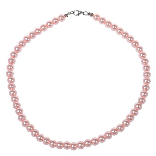

dog collars & leashes ladies pink uniform faux pearl lobster clasp necklace jewelry
