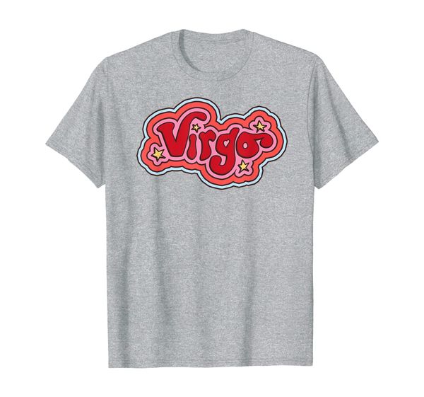 

retro vintage 70s virgo zodiac horoscope t shirt birthday, White;black