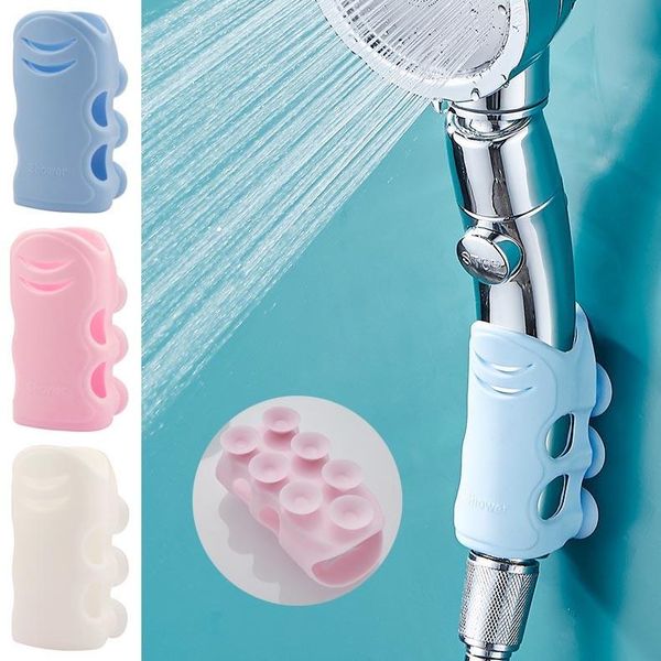 

bathroom shower sets silicone sucking disc holder accessories rack 3 color