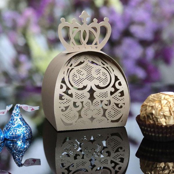 

gift wrap 25pcs/pack love heart crown laser cut hollow favors gifts chocolate candy boxes baby shower wedding party supplies
