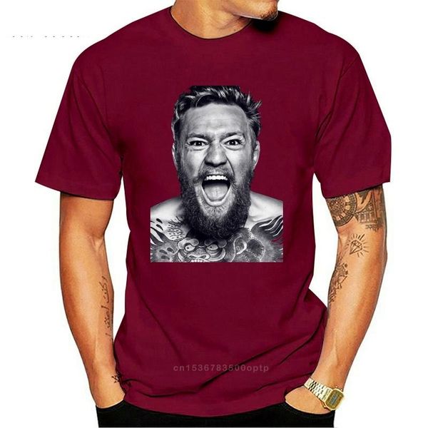 

men's t-shirts printing t-shirt oversize conor mcgregor mens shirt summer boxinger fight tee plus size, White;black