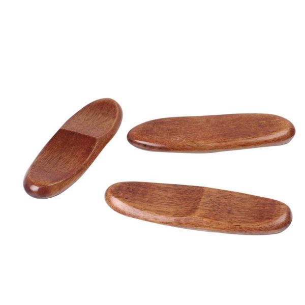 

chopsticks 6 pcs japanese-style natural wood rests eco-friendly dual holder fork rack (brown)