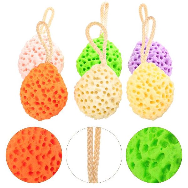 

car sponge 6pcs shower bathing drop-shaped brushes scrubbers
