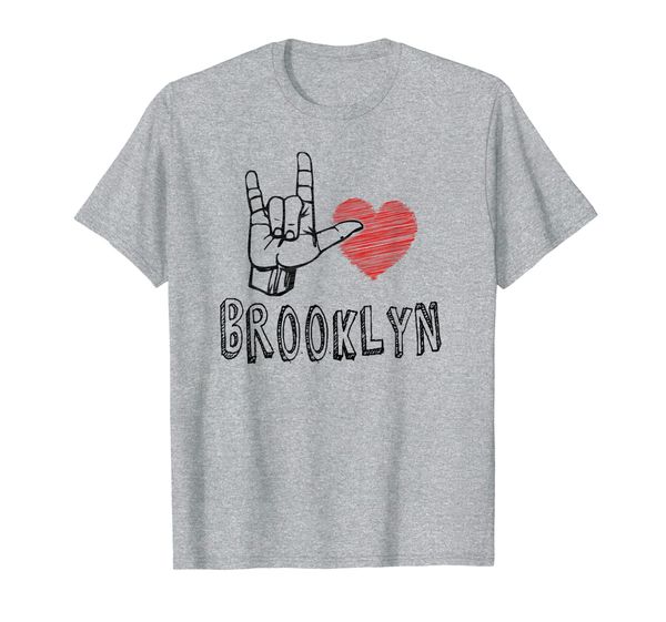 

i love brooklyn t-shirt, asl tshirt for brooklyn lovers, White;black