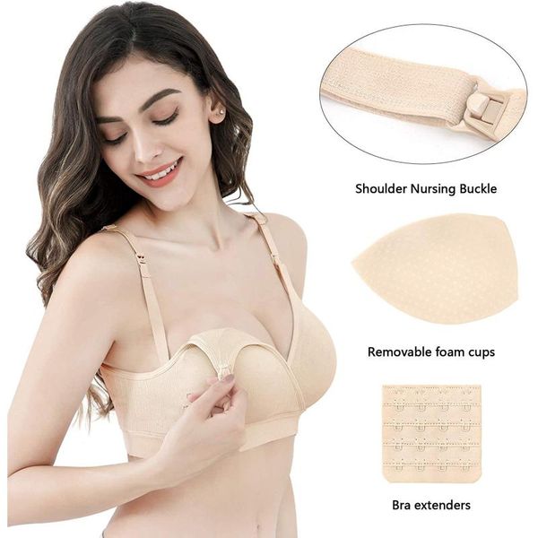 

yoga outfit 2pcs maternity bras wirenursing bra panties set pregnancy clothes prevent sagging breastfeeding women's lactancia