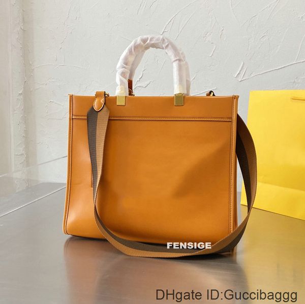 

designer double handles tote bag sunshine shopper roma women leather bags orange shopping bag totes handbags crossbody ladies purse