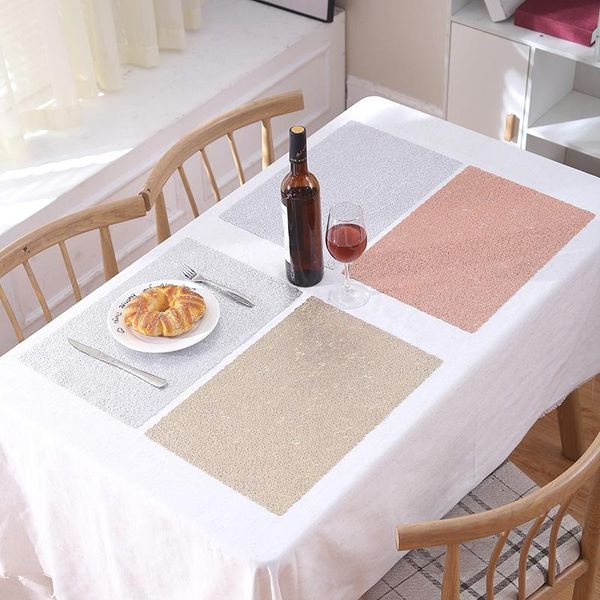 

mats & pads pvc 30*45 hollow nordic style non-slip kitchen placemat insulation pad dish coffee cup table mat home el decor 51177