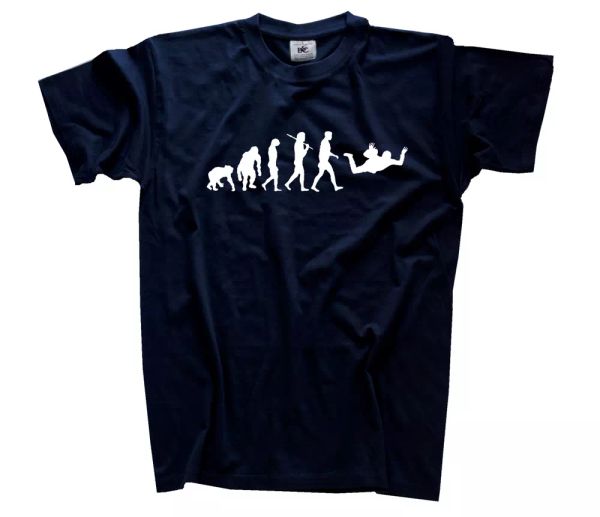 

standard edition skydiving ii parachute glide evolution t-shirt s-xxxl, White;black