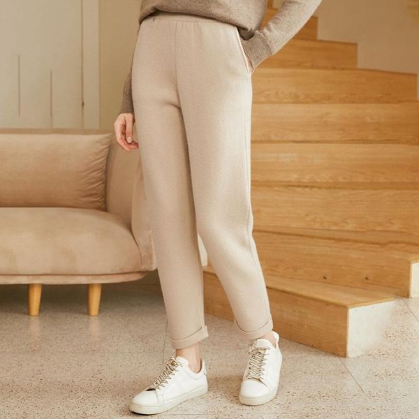

women's pants & capris cashmere haren are 100%, Black;white