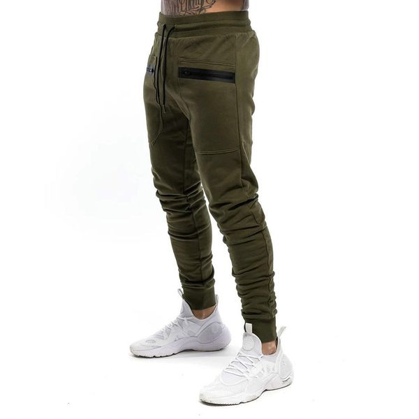 

men's japanese and korean jogging casual zipper sports pants 3xl, Blue