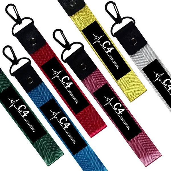 

keychains car keychain jewelry keyring key strap phone lanyards for citroen c4 grand picasso cactus coupe radio c 4 accessories, Silver