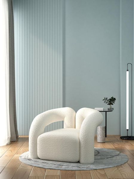 

bowls light luxury sofa single seat chair simple modern nordic internet celebrity lambswool leisure