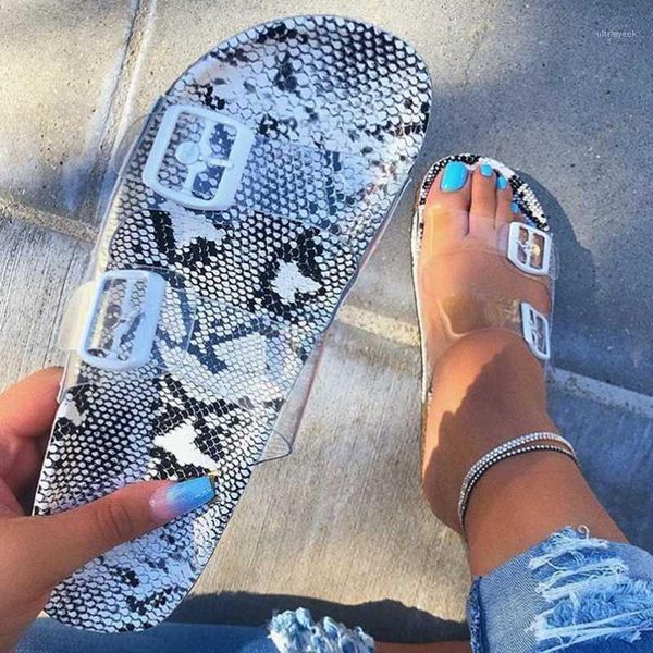 

slippers transparent jelly candy color female beach women eva flat sandals pvc soles roman style women's buckle1, Black