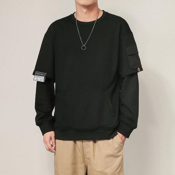 

men's hoodies & sweatshirts nice spring men harajuku mens streetwear black hoodie male hiphop oversized basic