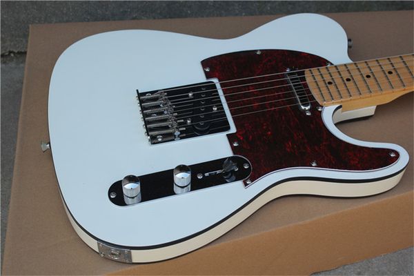 

tele electric guitar white color rosewood fingerboard chrome hardware guitarar