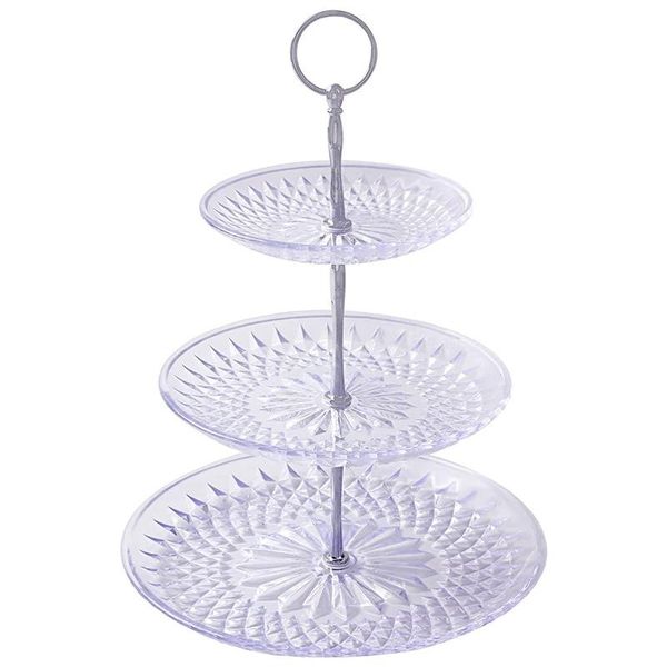 

other bakeware 3 tiers cake display stand, reusable round stand fruit plate, stands for afternoon tea