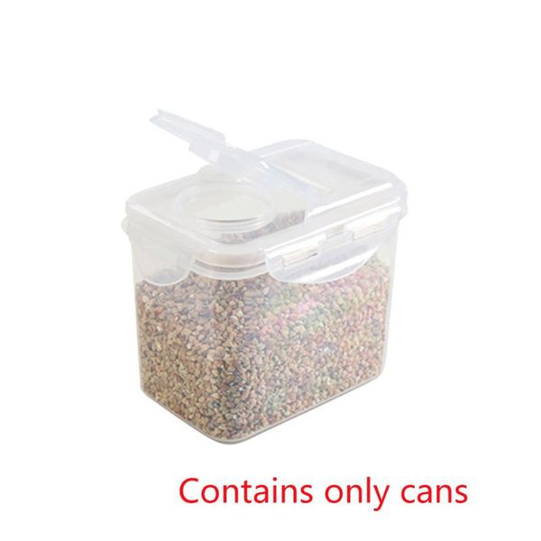 

sealed tank grain box dried fruit cereal containers transparent storage jar with lid plastic kitchen bottles & jars