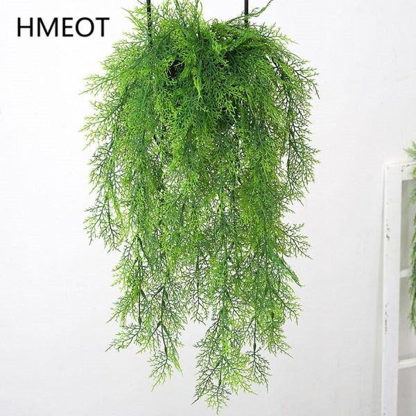 

decorative flowers & wreaths 70cm artificial hanging vine garland fog grass fake plastic green ivy leaf decor ceiling wall door garden home