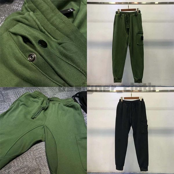 

20ss mens track pants casual style new mens camouflage joggers pants track pants cargo men pant trousers elastic waist harem, Black