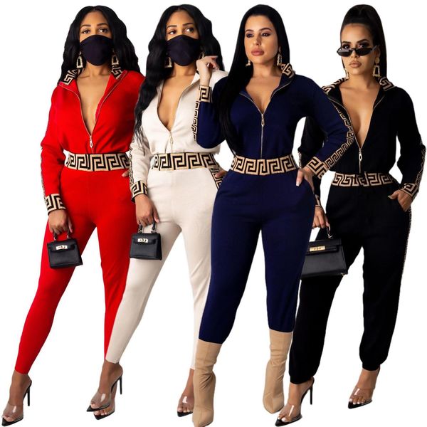 

autumn young womens tracksuits daily regular black full sleeve cloth group long pants skinny women 2 piece set, Gray