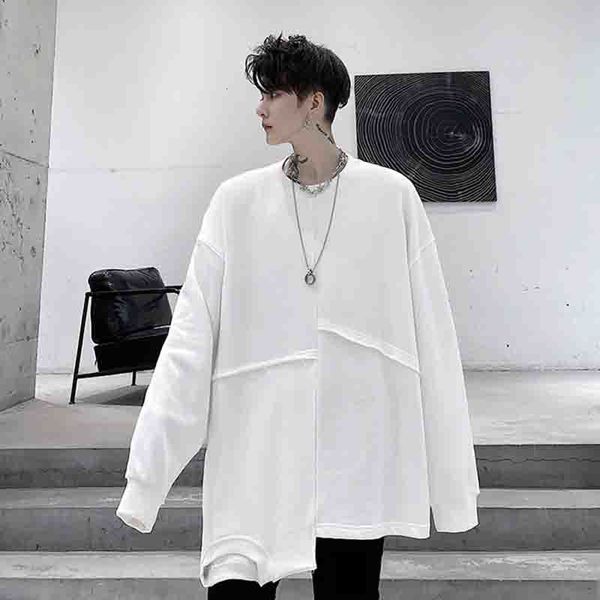 

fall coat hair stylist small number of dark design loose irregular sweater 3iwg, Black
