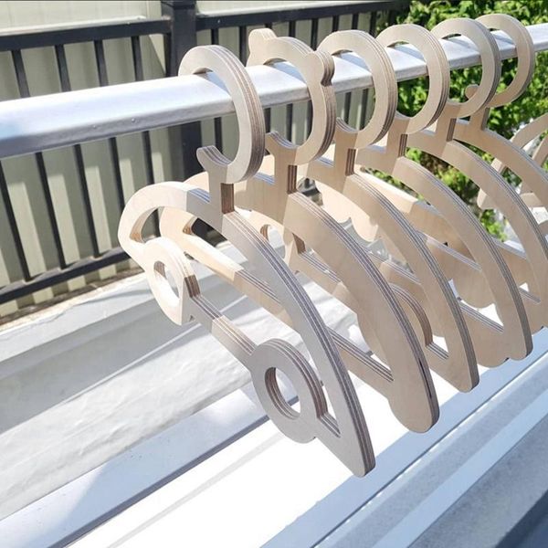 

cute child cloth hangers wood car lovely baby coat clothes hanger rack kids room decor crafts clothing display organizer & racks