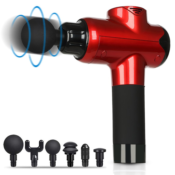 

massage gun deep muscle soreness vibrating slimming back electrical portable massager tissue rechargeable fascia