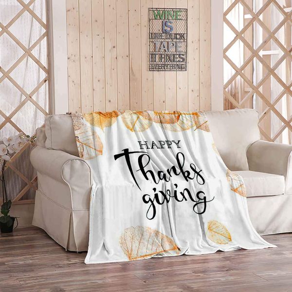 

kuidf thanksgiving country foliage throw blanket, autumn for day vectorial flannel bedding blankets decorative cozy soft blanket
