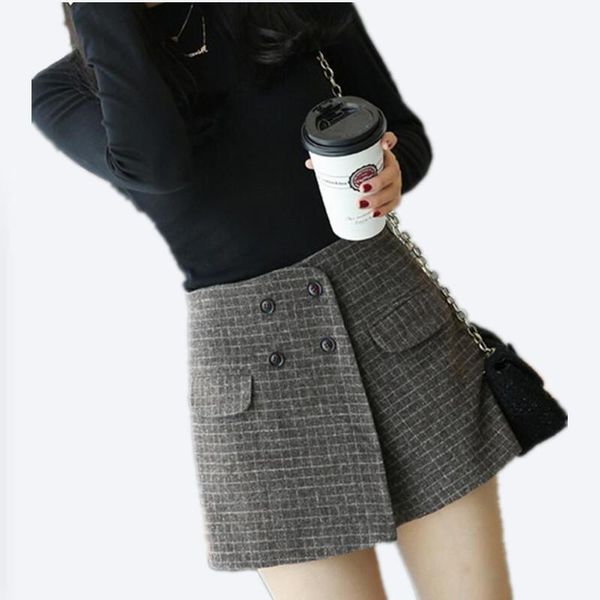 

women's shorts 2021 style women high waist slim wide leg skirts female plus size casual s371, White;black