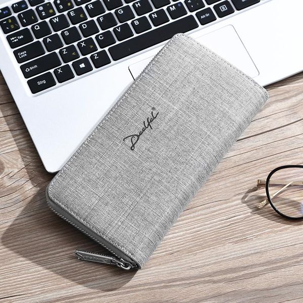 

wallets men purse handy bag oxford male long wallet coin card holder phone cluth bags casual style pochettes, Red;black