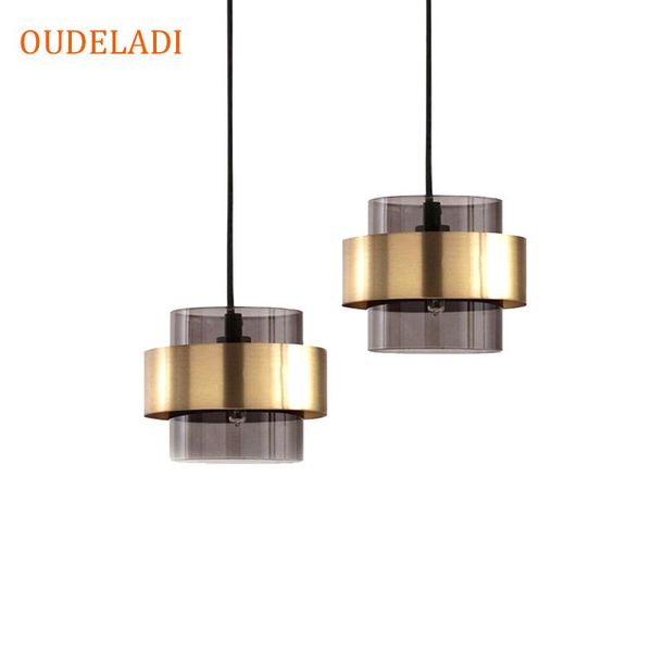 

pendant lamps glass metal lights creative bedroom bedside lamp restaurant tv background wall suspension light fixtures
