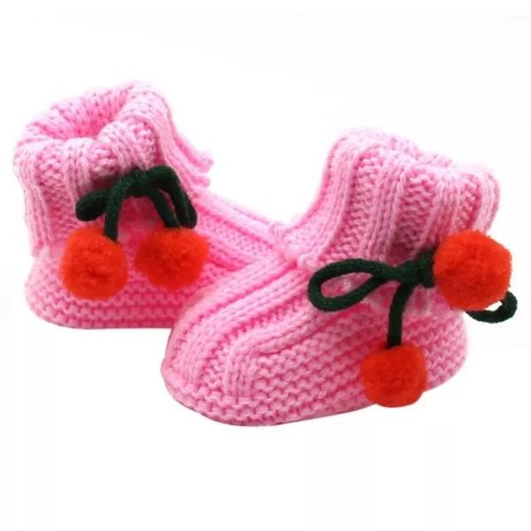 

first walkers kids baby boy girls warm knit crochet socks toddler infant wool boots crib shoes autumn winter