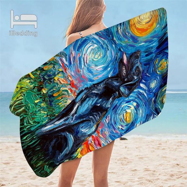 

abstract black labrador night bath towel summer travel beach towels for yoga mats quick dry bathroom drop