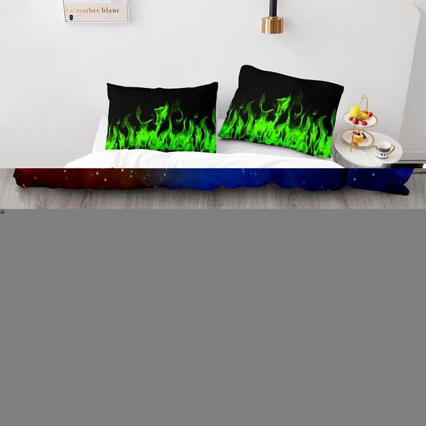

bedding sets colorful flame set single twin full  king size ice and fire blaze bed children kid bedroom duvetcover 029