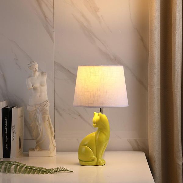 

table lamps ceramic led lights modern lamp office reading light luxury stylish books simple spotlight lampara de mesa household eg50td