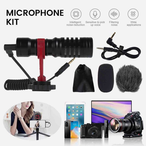 Condenser Kit 3.5mm Plug Home Stereo Mic Универсальные записи Микрофон микрофон MIC SLR Камеры видеокамер Voice Recorder