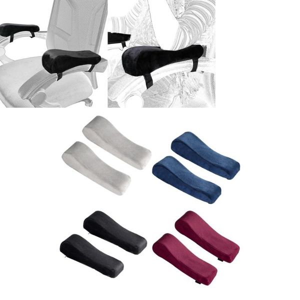 

2x memory foam armrest cushion pads elbow arm rest cover chair covers