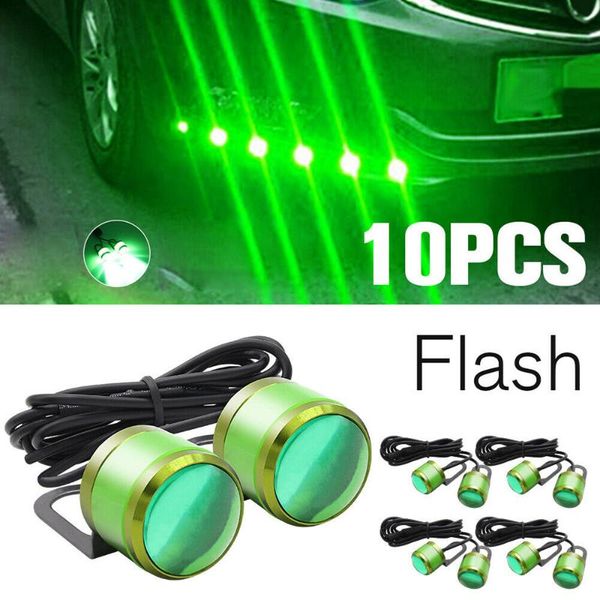 

eagle eye lights 5730 chips dc 12v waterproof 10x ip67 green 5w each led daytime other lighting system