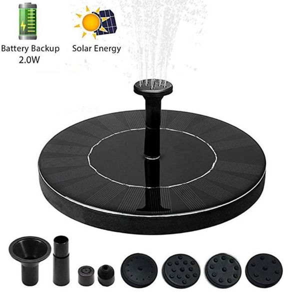 

round shape solar powered water fountain for garden decor 18x18x3.8cm decorations