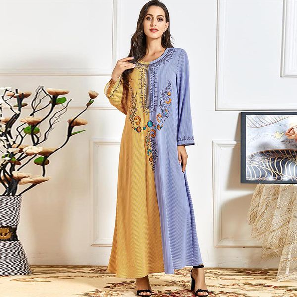 

vestidos largos kaftan dubai abaya turkey hijab muslim dress maxi dresses for women islam clothing robe femme de moda musulmana, Red