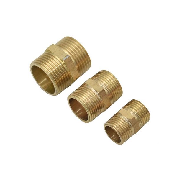 

1/2"3/4" 1" male brass threaded connector hose repair 2-way tap fittings garden water 1pcs watering equipments