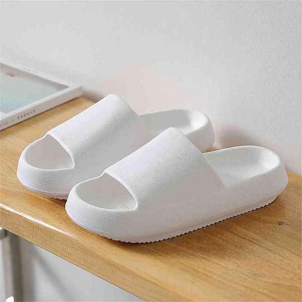 

wholesale new home slippers woman comfortable fashion thick bottom sandals indoor soft non-slip sole quality shoes pivx, Black