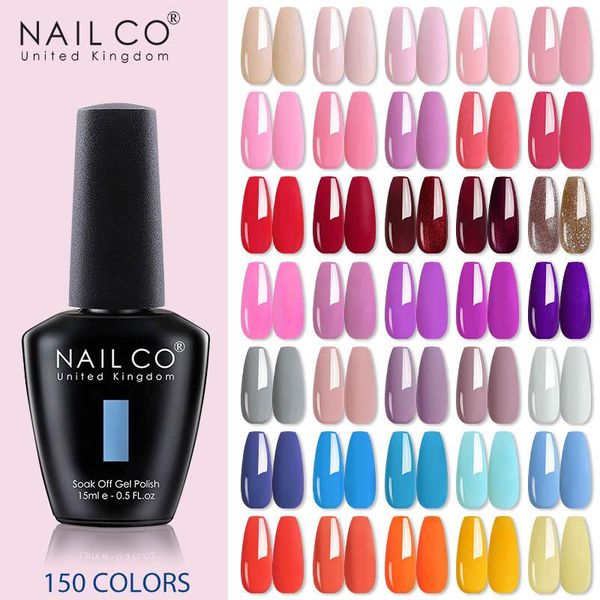 

nail gel nailco 15ml uv polish nails pure pink classic color art all for manicure supplies professionals, Red;pink