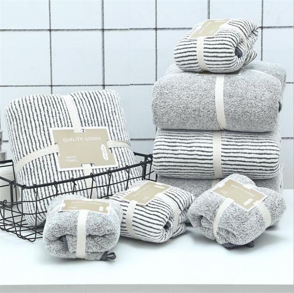 

towel 2pcs/set bamboo charcoal coral velvet bath for soft absorbent carbon fiber household bathroom sets