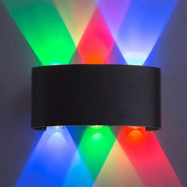 

wall lamp led light aluminum double head up and down curved indoor outdoor waterproof courtyard decoration