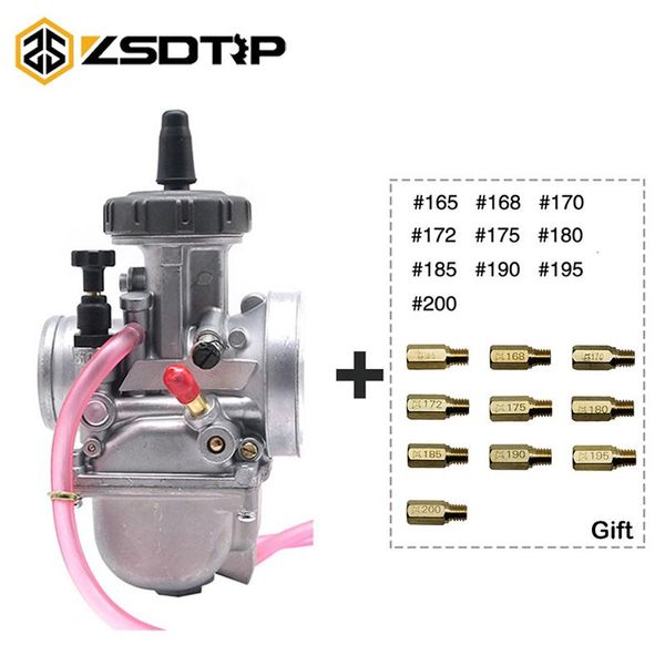 

motorcycle fuel system zsdtrp universal 33 34 35 36 38 40 42mm pwk carburetor carburador for keihin koso atv with main jet
