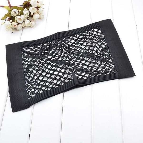 

car organizer outdoor camping seat back organisers travel large capacity elastic mesh universal self adhesive storage net bag